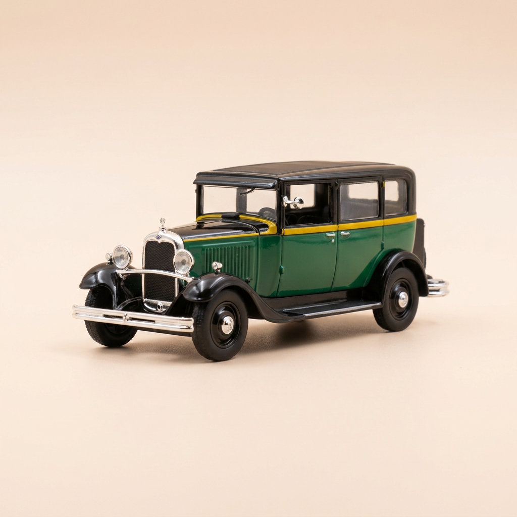 Citroën C4 verte et noire de 1928 - Taxi à Barcelone (Espagne)