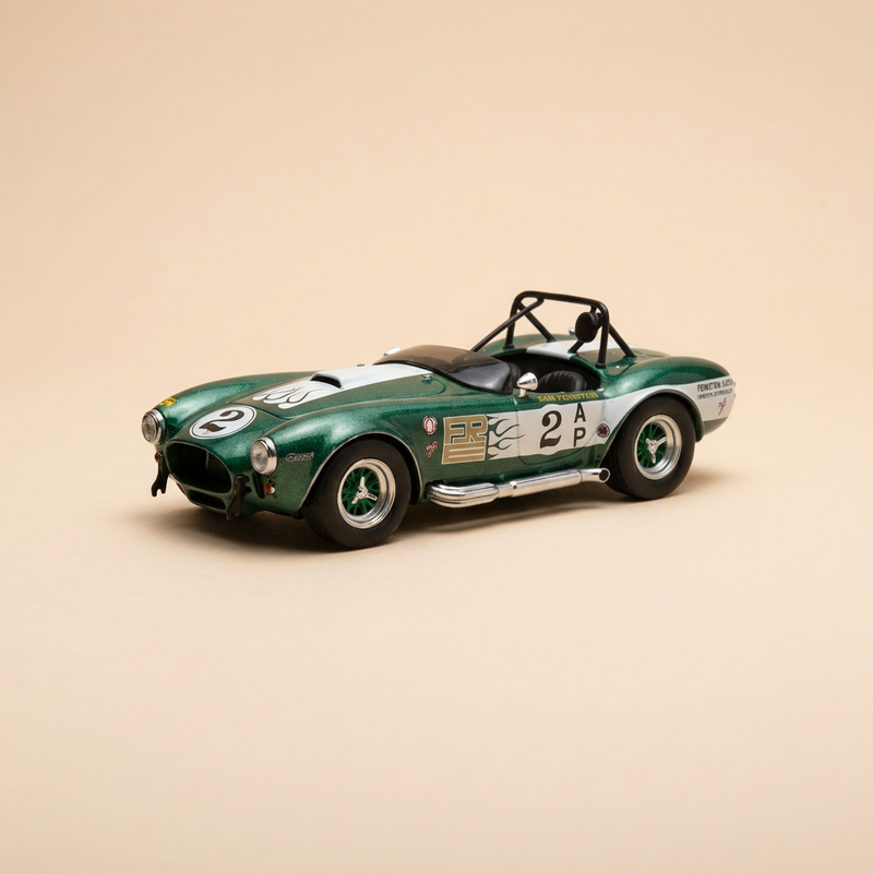 Shelby Cobra 427 S/C verte et blanche de 1964