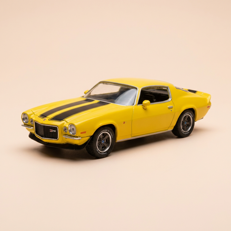 Chevrolet Camaro Z/28 amarilla y negra de 1970 (coche estadounidense)