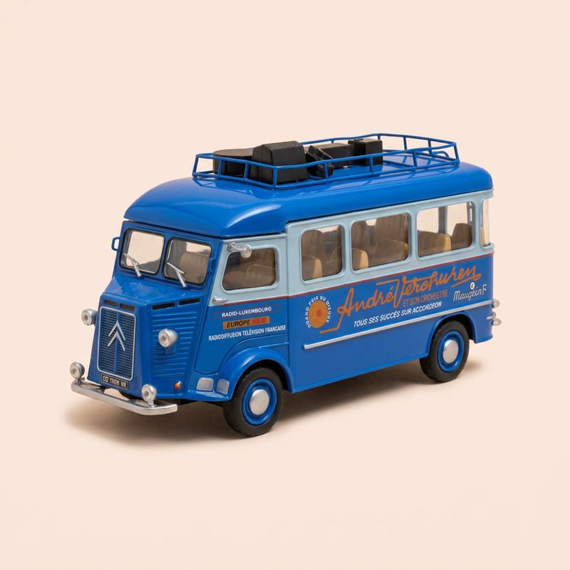 Citroën Typ HZ blo 1959 - André Verchuren seng verglaste Bus (Fahrzeug ouni Schutz, an d’2 Réckspigel feelen)