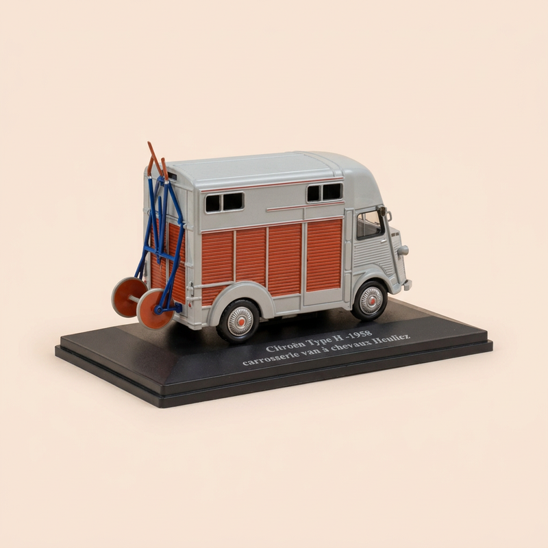 Citroën type H gris et marron de 1958 - carrosserie van à chevaux Heuliez (véhicule sans protection)