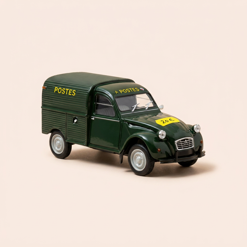 Citroën 2 CV AZU dunkelgrün - La Poste - PTT