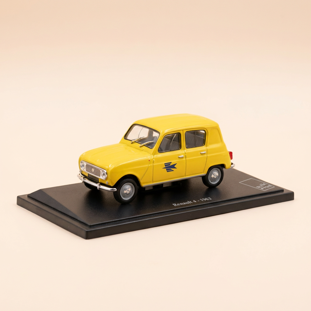 Renault 4 jaune de 1962 - La Poste - PTT