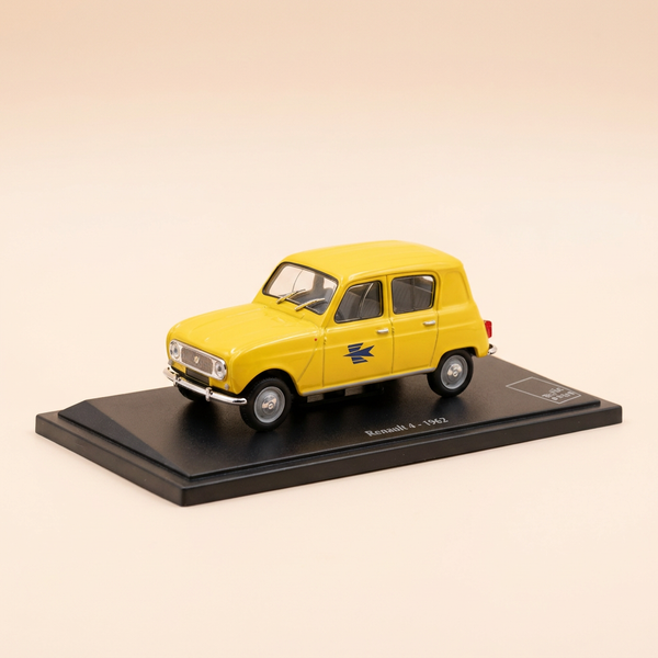 Renault 4 jaune de 1962 - La Poste - PTT