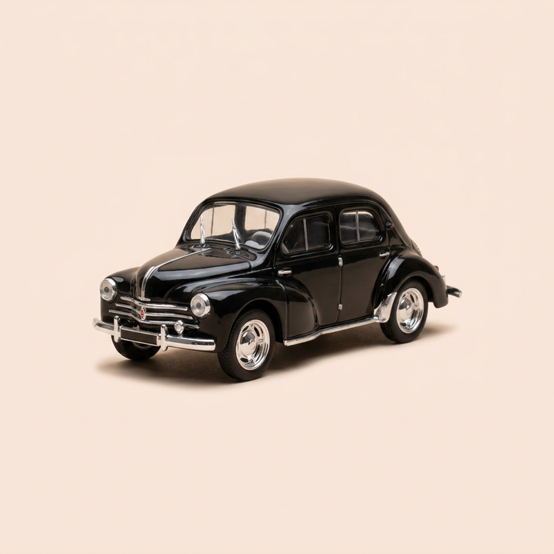 Renault 4 CV noire de 1947 - Del Prado