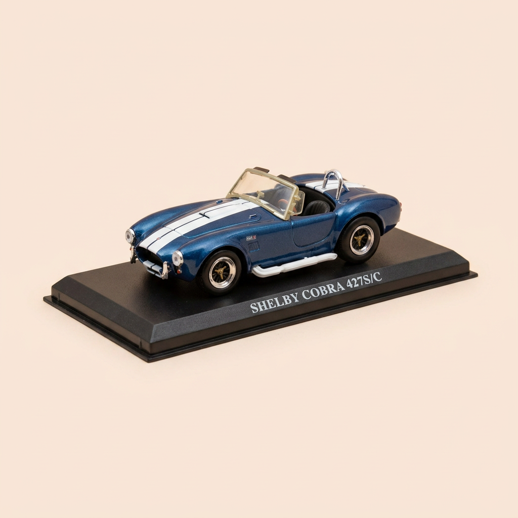 Shelby Cobra 427 S/C bleue et blanche (voiture américaine) - Del Prado