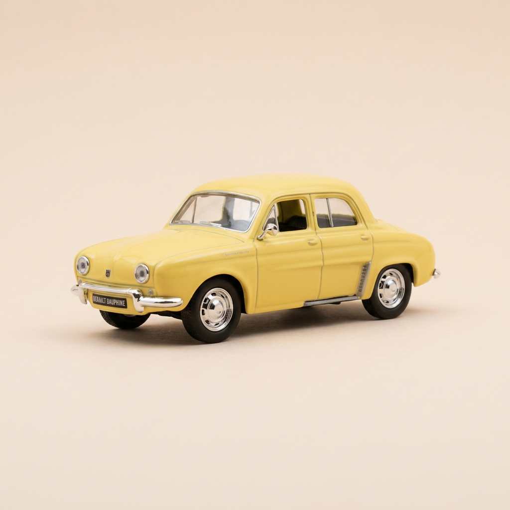 Renault Dauphine jaune pâle - Del Prado