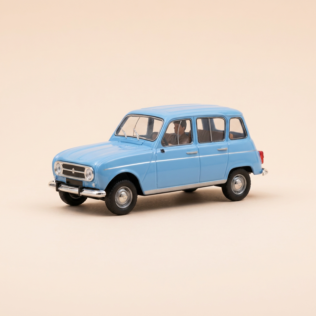 Renault 4L bleue claire de 1962 (SANS rétro)