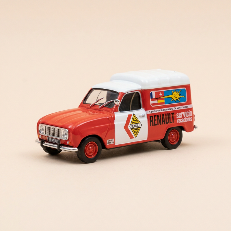 Renault 4 Fourgonnette pour l'Espagne - Furgoneta "Servicio Renault" orange