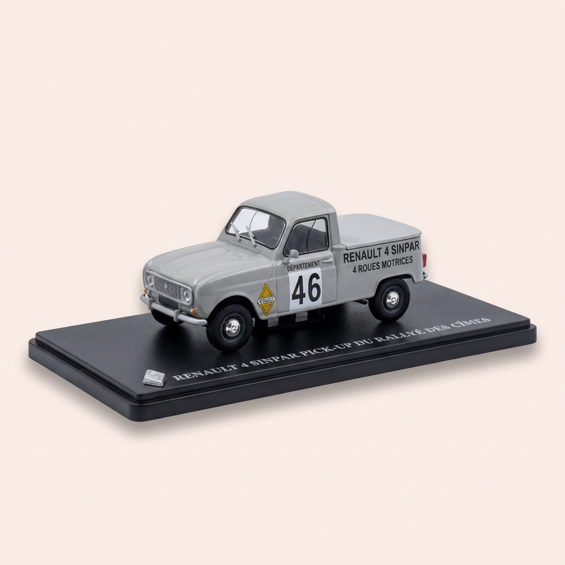 Renault 4 Sinpar pick-up grise du rallye des cîmes