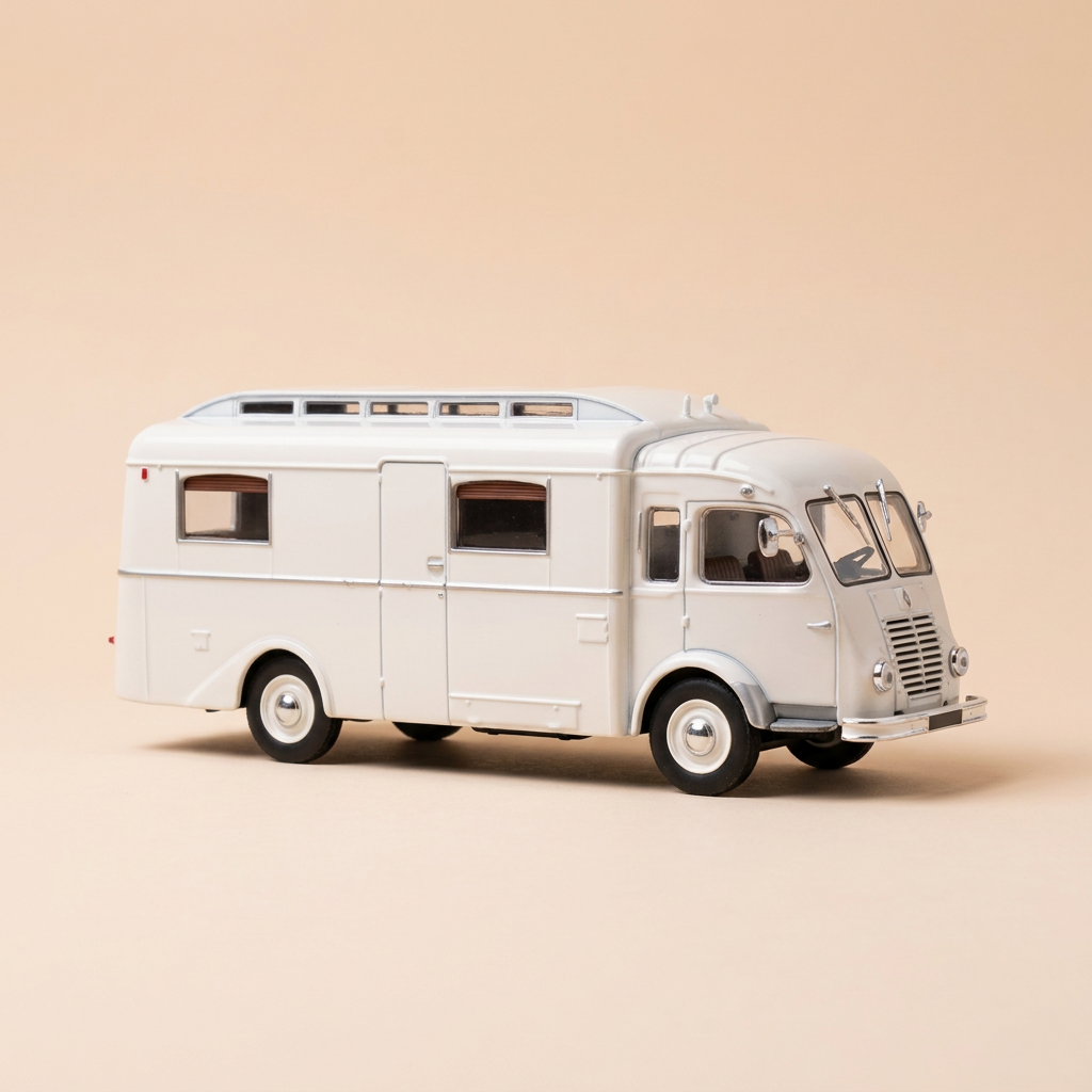 Camping car NOTIN Renault 1000 Kg beige de 1951