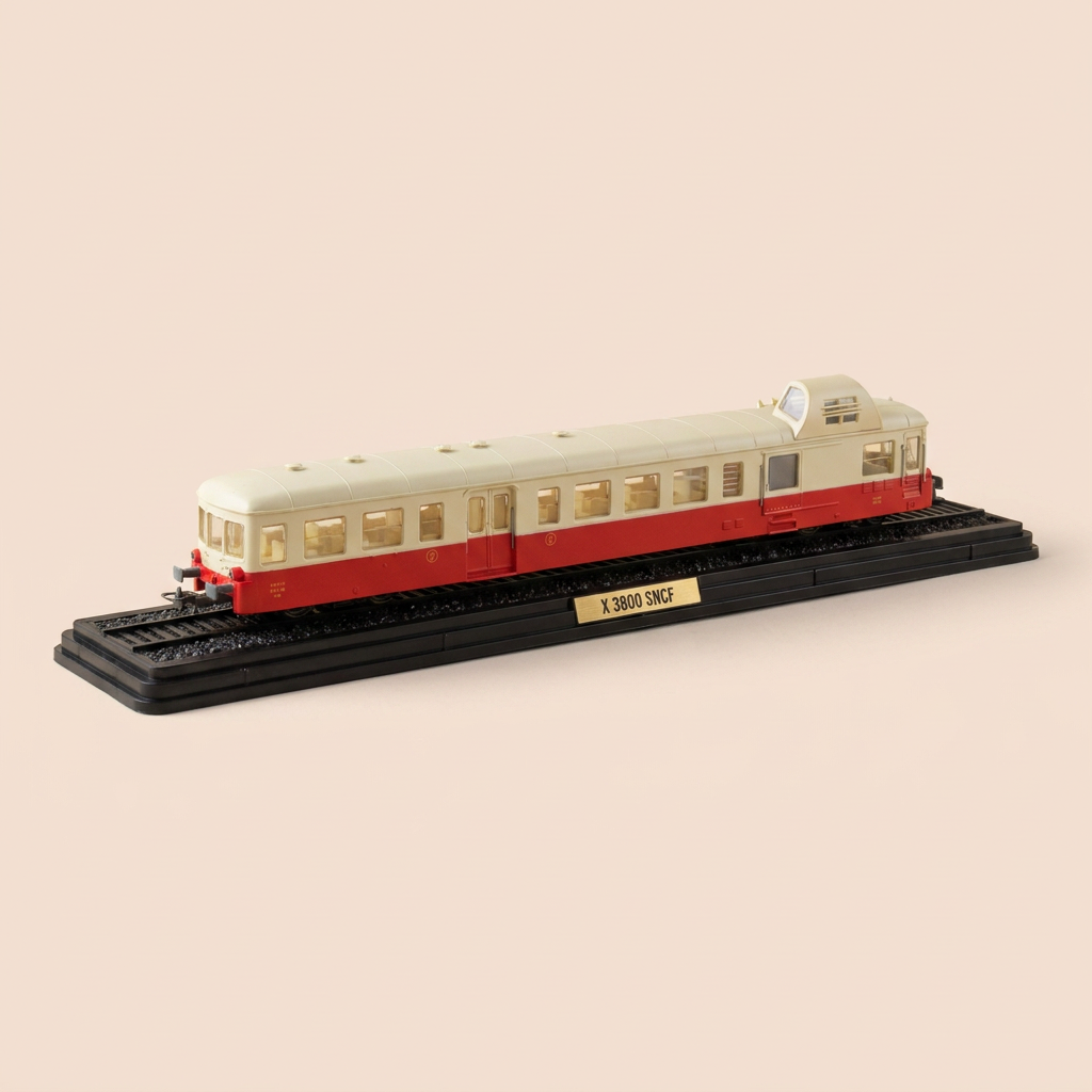 Autorail (micheline) X-3800 "PICASSO" de 1950 (Échelle HO - 1/87ème)