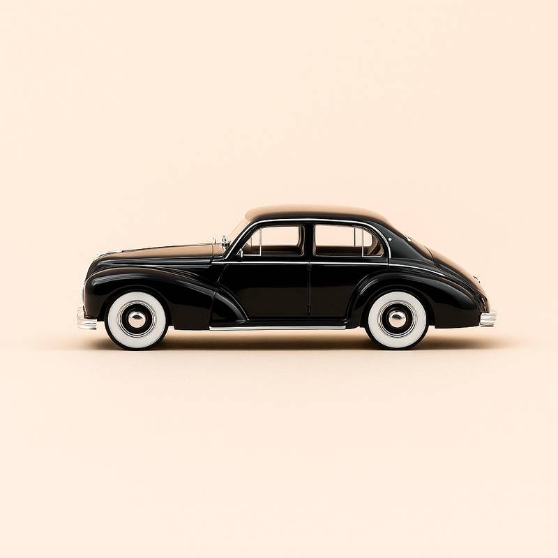 Hotchkiss Anjou czarny z 1950 roku (małe pudełko)