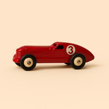 Photo professionnelle de la voiture miniature Hotchkiss Auto De Course Rouge Dinky Toys Editions Atlas - Image clean haute qualité