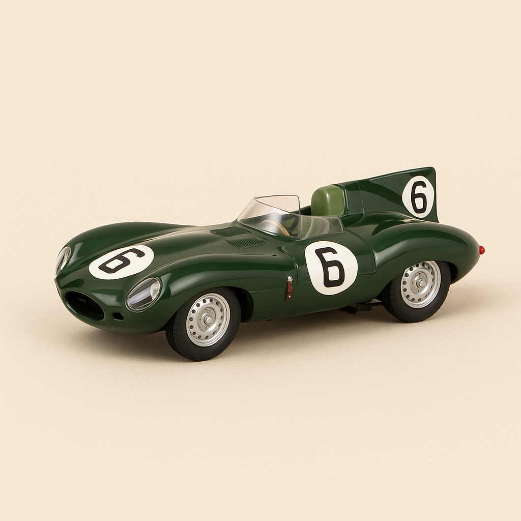 Gréng Jaguar D Nummer 6 (24 Stonnen vu Le Mans 1955)