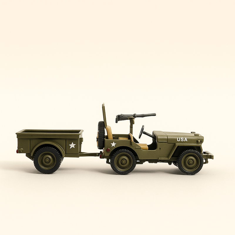 Jeep Willys MB i jego przyczepa z 2. DB - Atlas