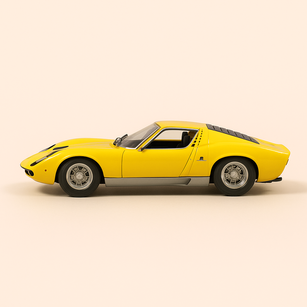 Yellow Lamborghini P400 Miura
