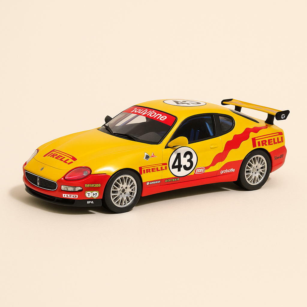 2003 yellow and red Maserati Trofeo (Number 43)