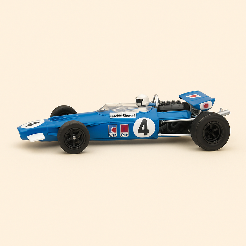 Matra MS80 bleue numéro 4 - Formule 1 de 1969 - Jackie Stewart (blister)
