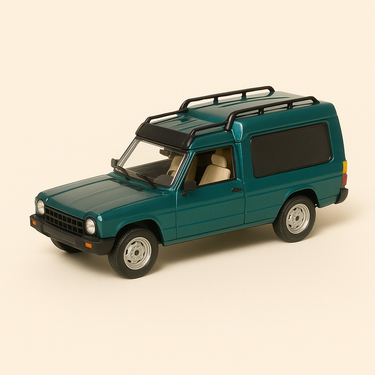 Photo professionnelle de la voiture miniature Matra Simca Rancho Verte De 1978 - Image clean haute qualité