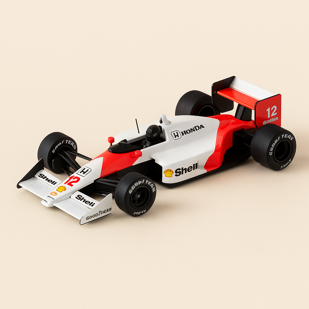 McLaren MP 4/4 white and red number 12 from 1988 (Formula 1)