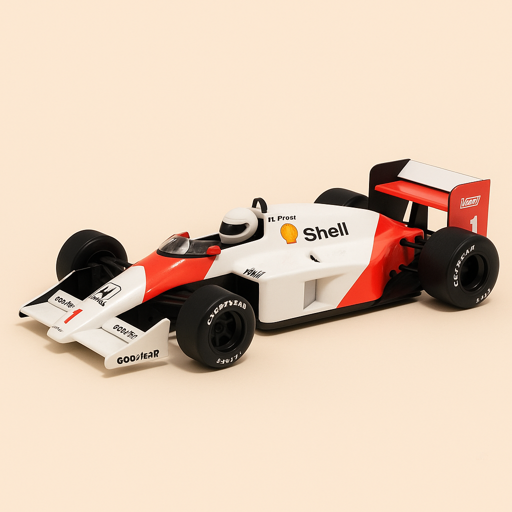 McLaren TAG Turbo MP4/2C red and white number 1 from 1986 (Formula 1)