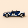 Photo professionnelle de la voiture miniature Mega Loisir Bleue Et Blanche Michelin Tour De France 2001 - Image clean haute qualité