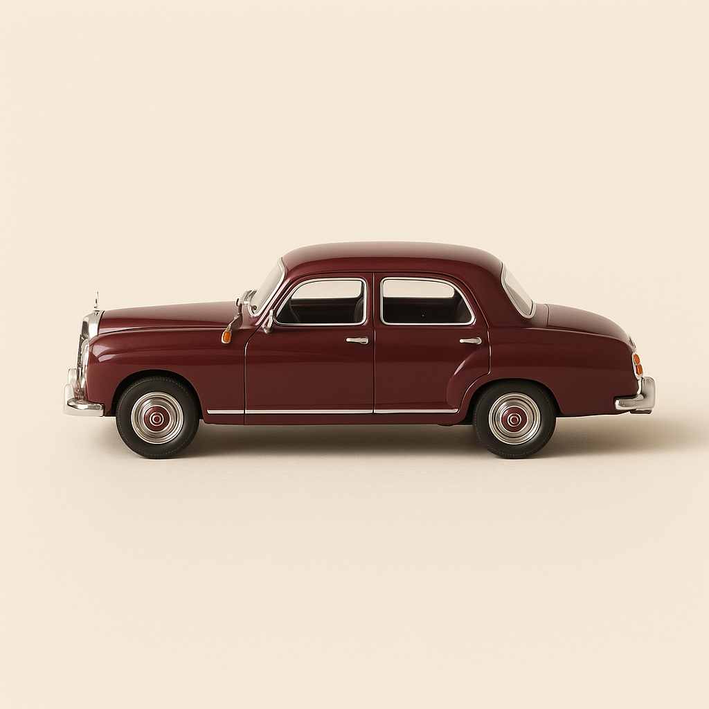 Mercedes 180D bordowy z 1954 roku