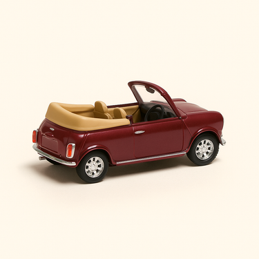 Photo professionnelle de la voiture miniature Mini Cabriolet Rouge Fonce De 1995 - Image clean haute qualité