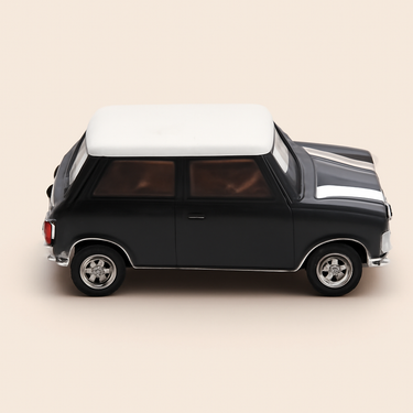 Photo professionnelle de la voiture miniature Mini Cooper Verte - Image clean haute qualité