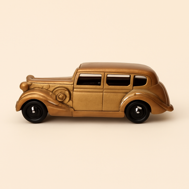 Photo professionnelle de la voiture miniature Packard Eight Sedan Marron Dinky Toys Editions Atlas - Image clean haute qualité