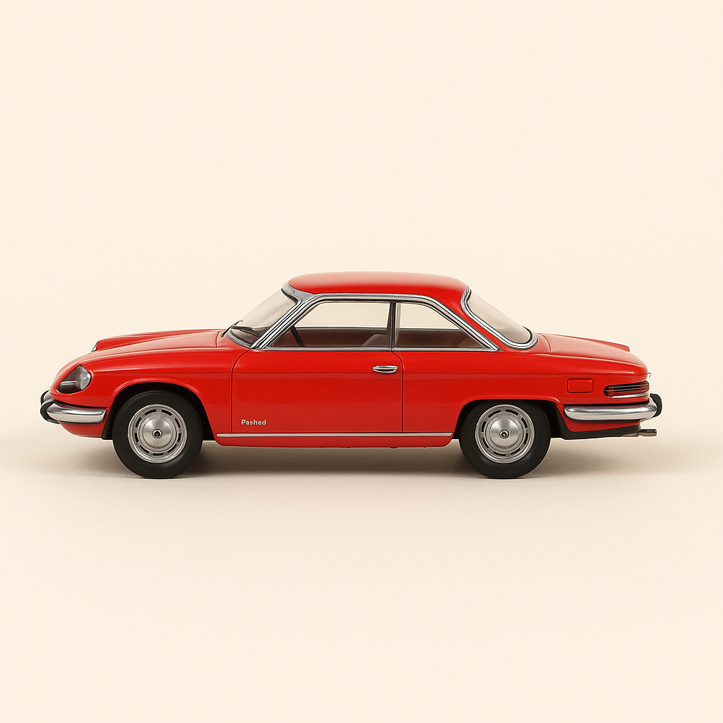 Panhard 24CT rout vun 1964 (Solido Referenz 4567)