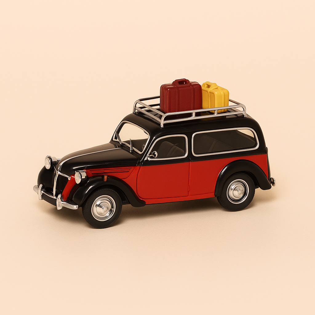 Panhard Dyna X taxi Parisien rouge et noire (référence V4913)