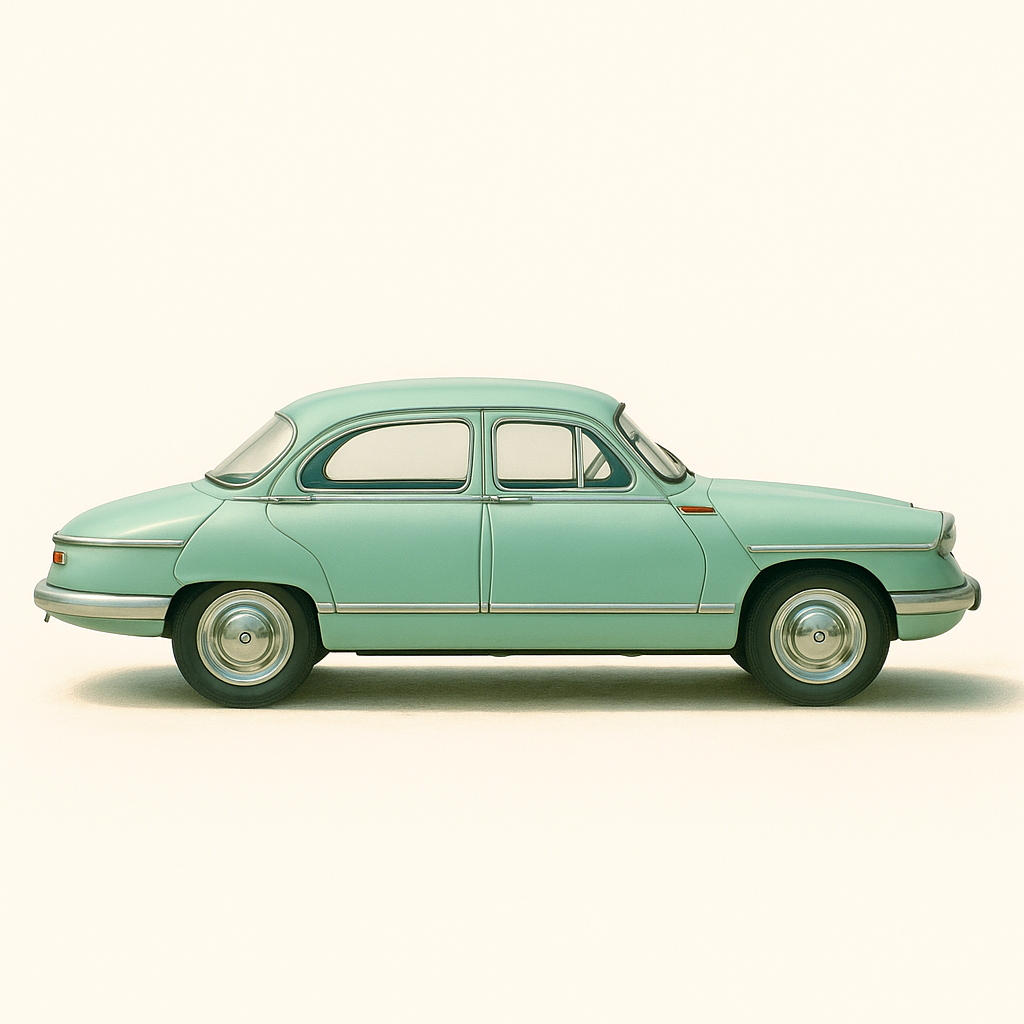 Hellgréng Panhard PL 17 vun 1960 (Moossstaf 1/24)