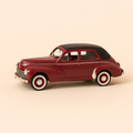 Photo professionnelle de la voiture miniature Peugeot 203 Decouvrable Bordeaux Et Capote Noire De 1954 - Image clean haute qualité