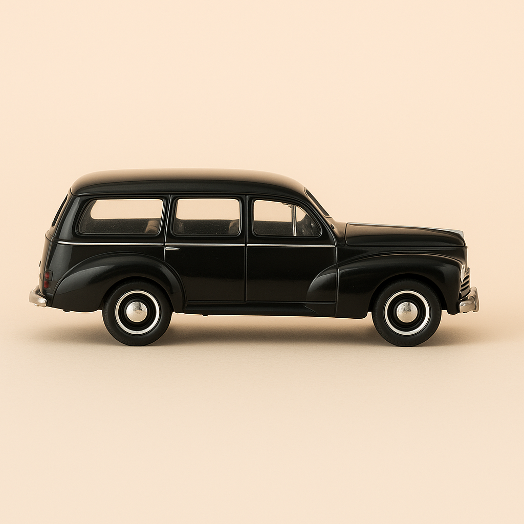 Peugeot 203 familiar en color negro (referencia Solido 4550)