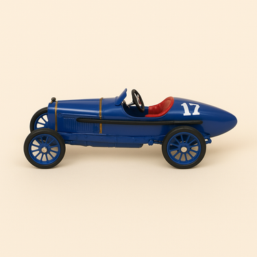 Photo professionnelle de la voiture miniature Peugeot 3 Litres Type Indianapolis Bleu De 1920 - Image clean haute qualité