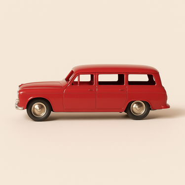 Photo professionnelle de la voiture miniature Peugeot 403 Familiale Bordeaux Dinky Toys Editions Atlas - Image clean haute qualité