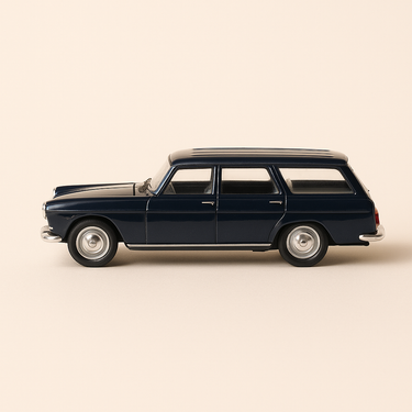 Photo professionnelle de la voiture miniature Peugeot 404 Break Noire De 1964 Eligor - Image clean haute qualité