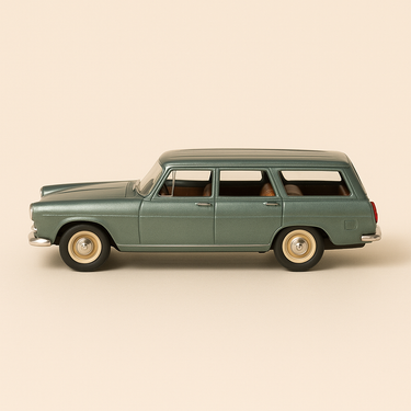 Photo professionnelle de la voiture miniature Peugeot 404 Break Verte De 1964 Eligor - Image clean haute qualité