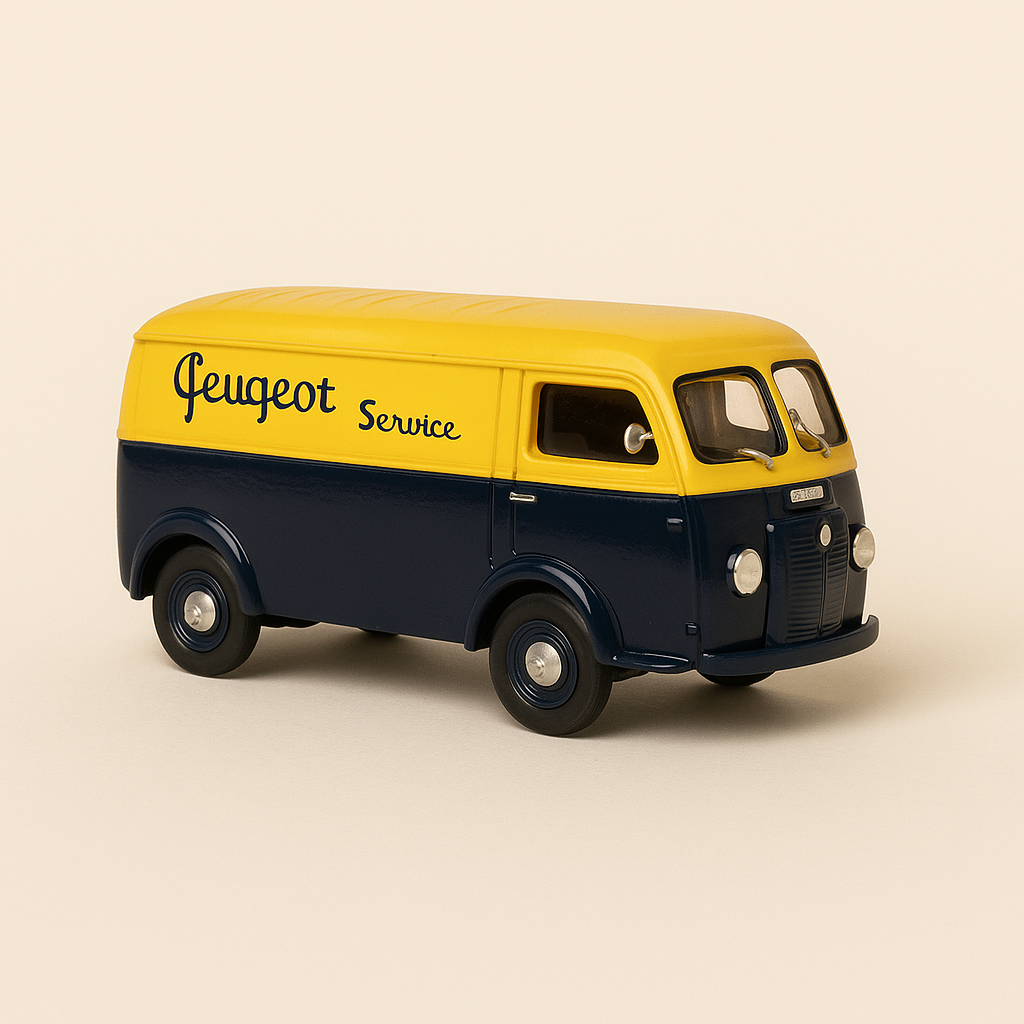 Peugeot D3A jaune et bleu SERVICE PEUGEOT (Gorgi)