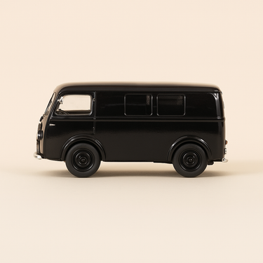Photo professionnelle de la voiture miniature Peugeot D3A Noir Police 1950 - Image clean haute qualité