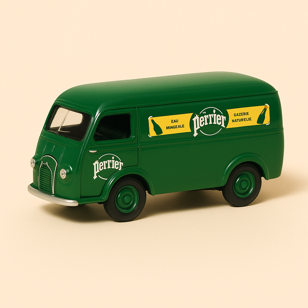 Peugeot D4A vert avec publicité PERRIER