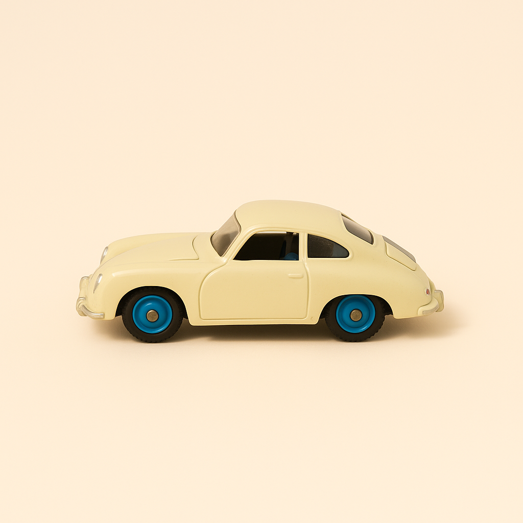 Porsche 356A cremefaarweg Dinky-Toys (Editions Atlas)