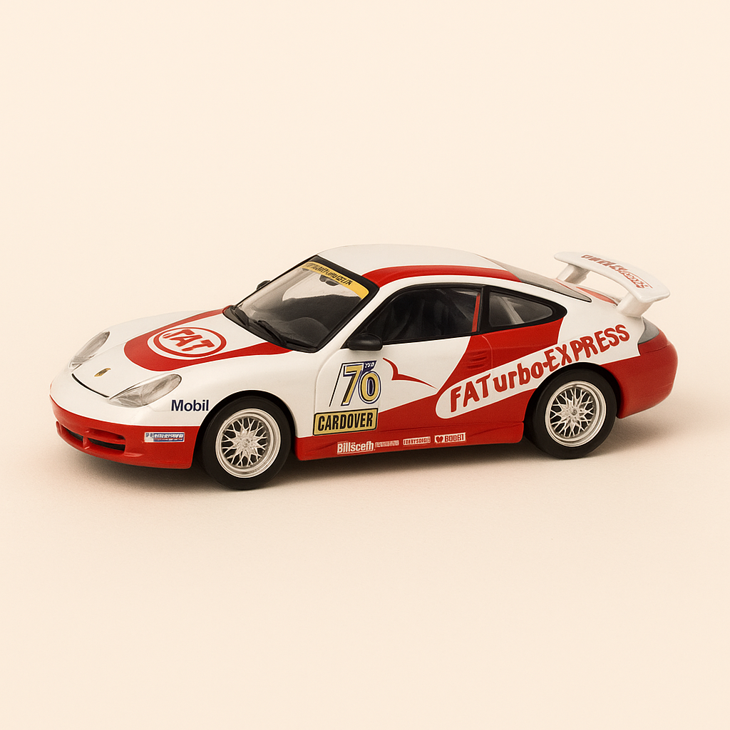 Porsche 911 GT3 blanche et rouge (Tauxycars)
