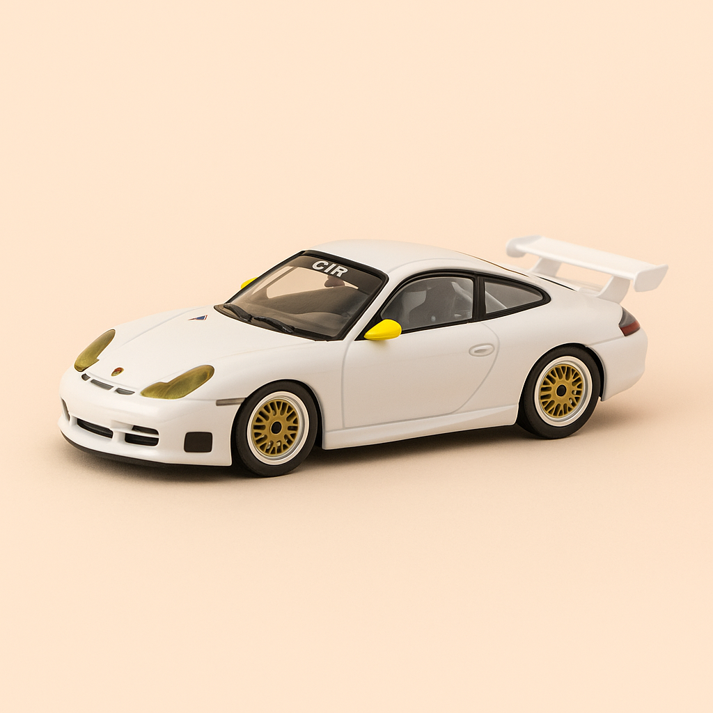 Porsche 911 GT3 R blanche de 2000 (Tauxycars)