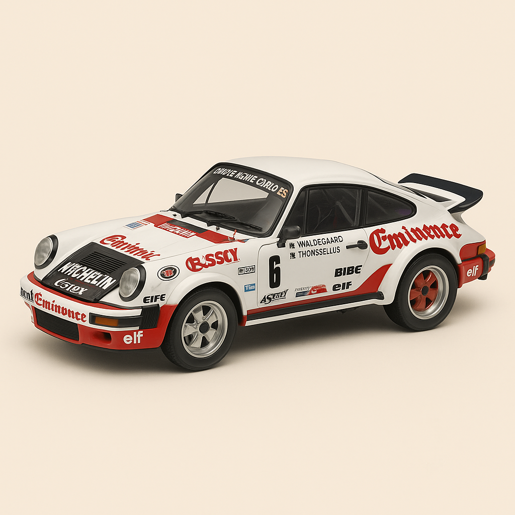 Wäiss Porsche 911 SC Nummer 6 - Rallye Monte Carlo 1982