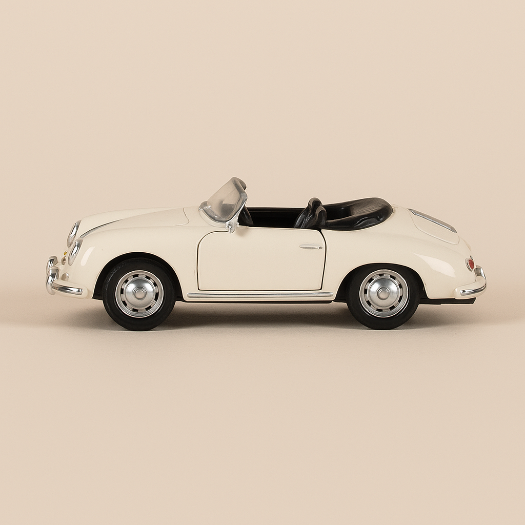 Porsche Speedster blanche (collection Shell)