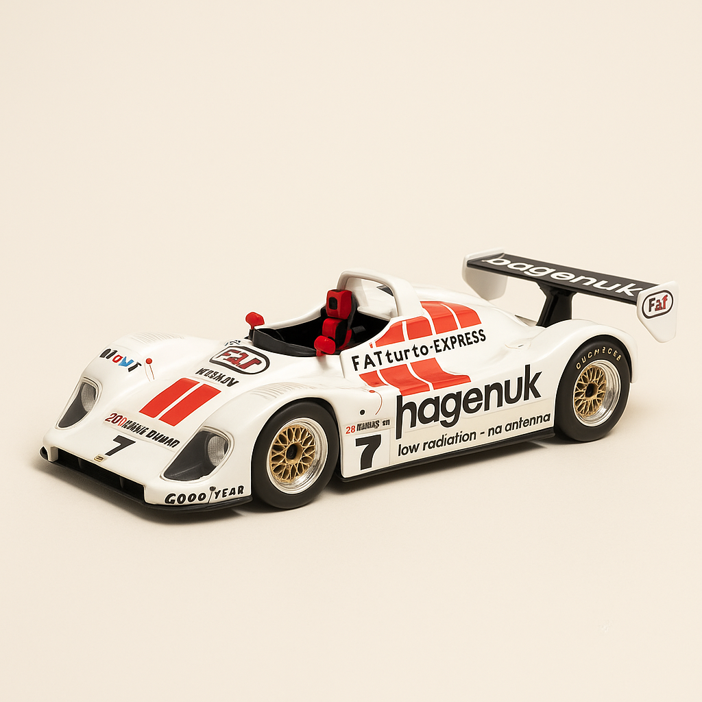 Porsche TWR WSC blanco número 7 (24 Horas de Le Mans de 1997)