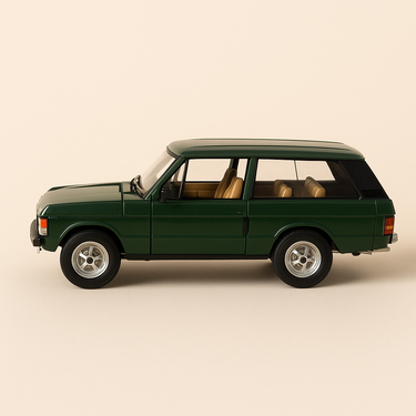 Photo professionnelle de la voiture miniature Range Rover Vert De 1979 - Image clean haute qualité